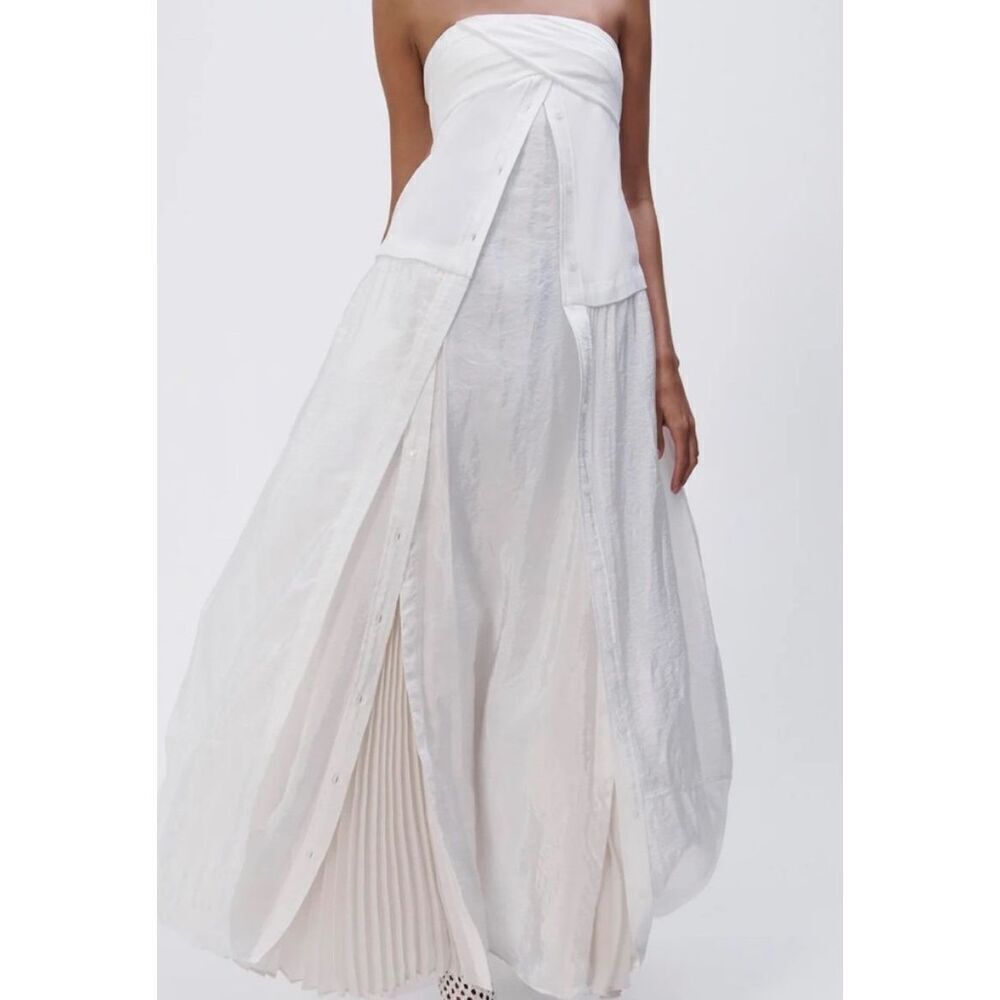SIMKHAI Ala Corset Sleeveless Dress in White NWT Size 4